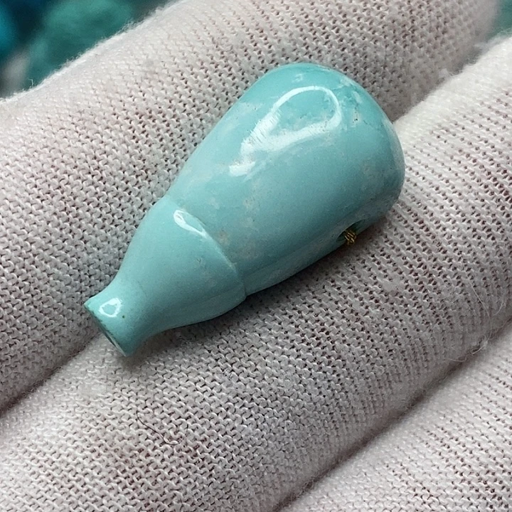 绿松石未镶嵌天然原矿 地大质检