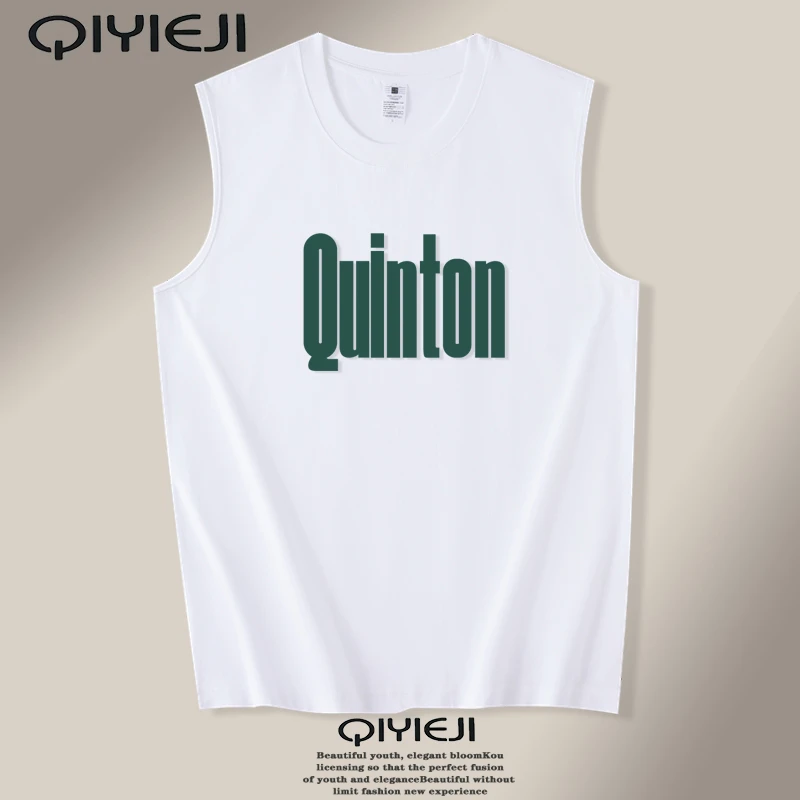 宽松男夏季吸汗直下摆无袖T恤背心男透气打底训练汗衫外穿坎肩