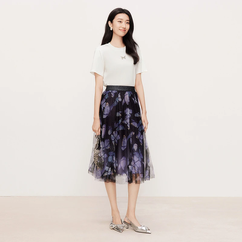 【婷婷专属】珂莱蒂尔透气简约女士针织小衫T恤KM02714/K