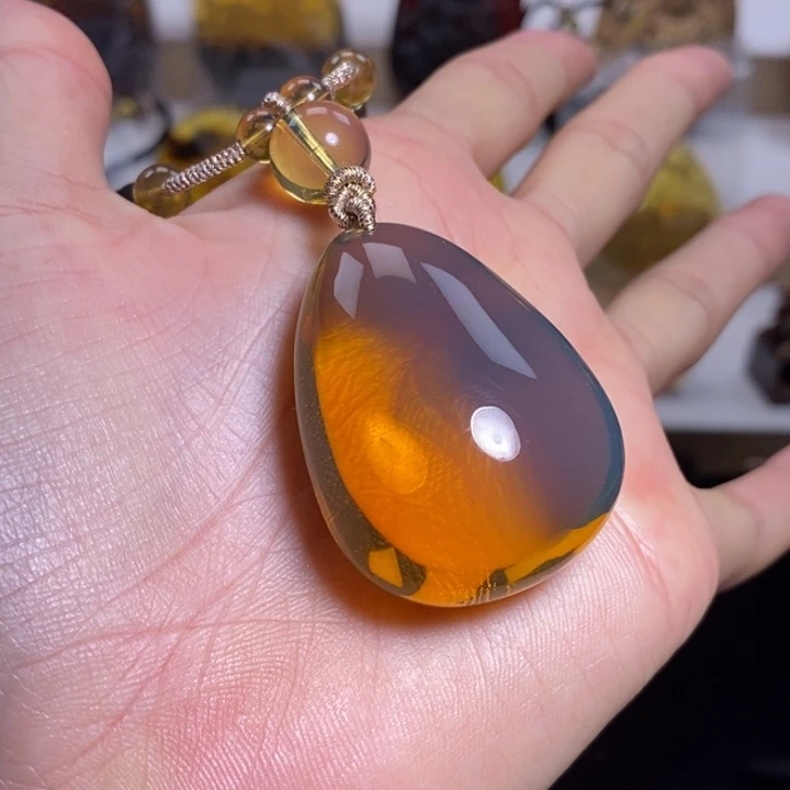 未镶嵌琥珀琥珀画畅***岛