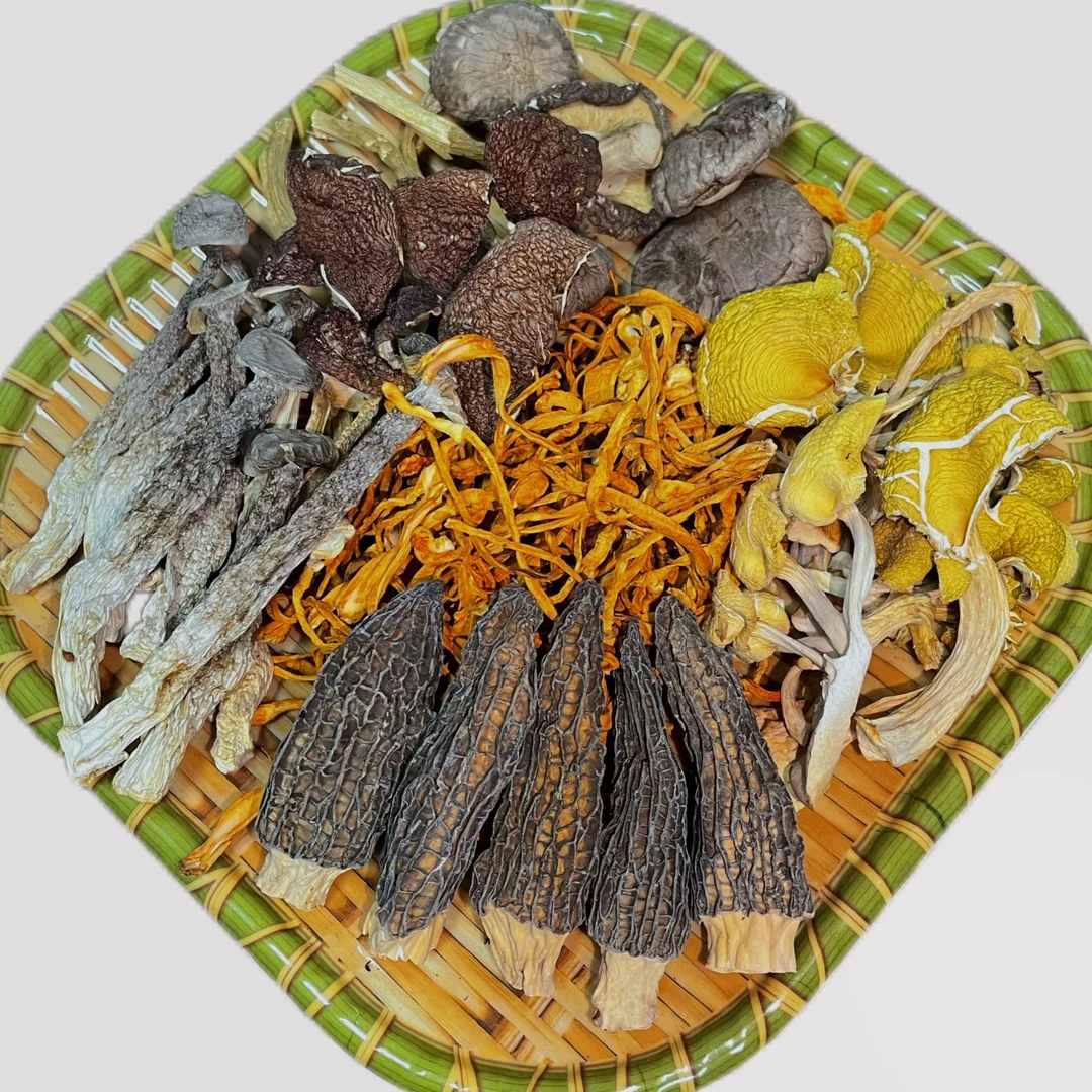 【1包60g装】升级版羊肚菌（5颗）鹿茸菇黄金菇香菇虫草花赤松茸煲汤