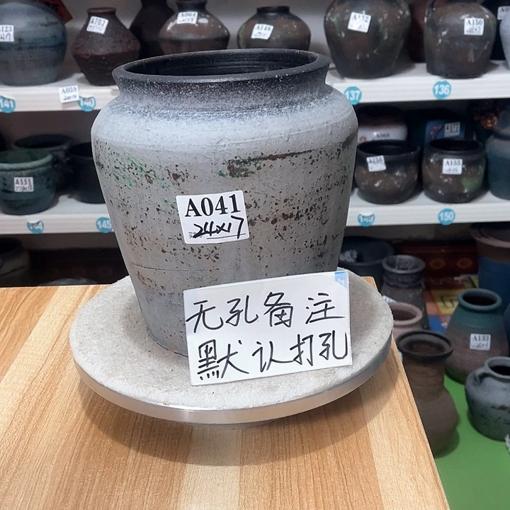 红陶手工制作工艺花盆