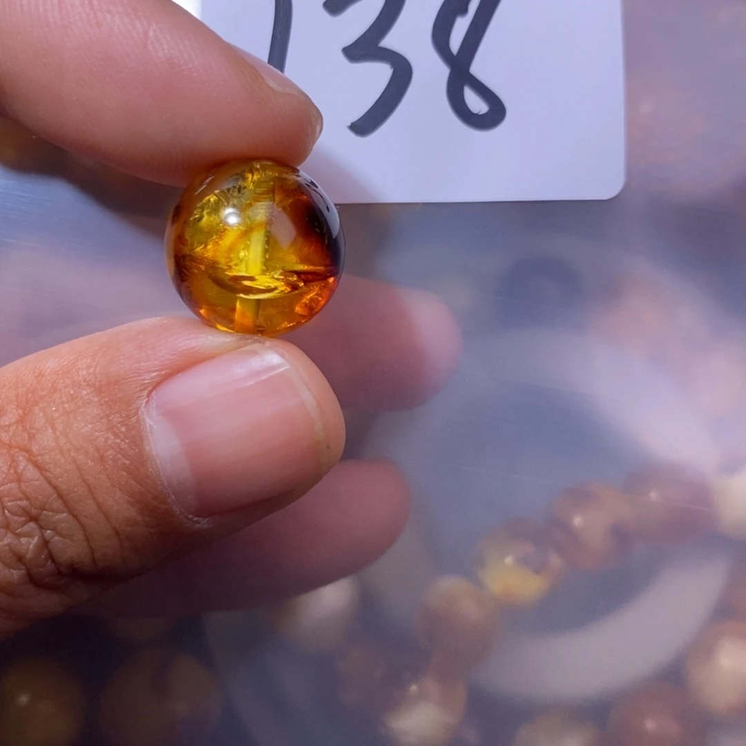琥珀未镶嵌手链裸石