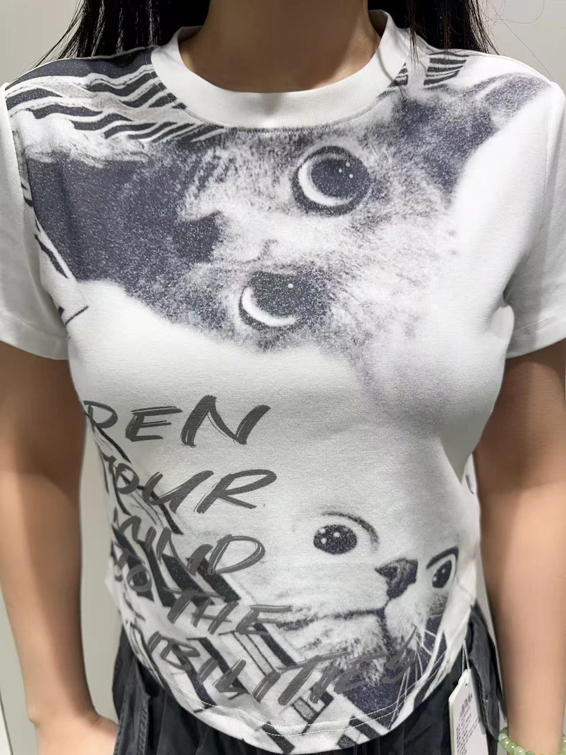 【辰美优选】柚丁/29751夏季上新好奇哈基米T恤