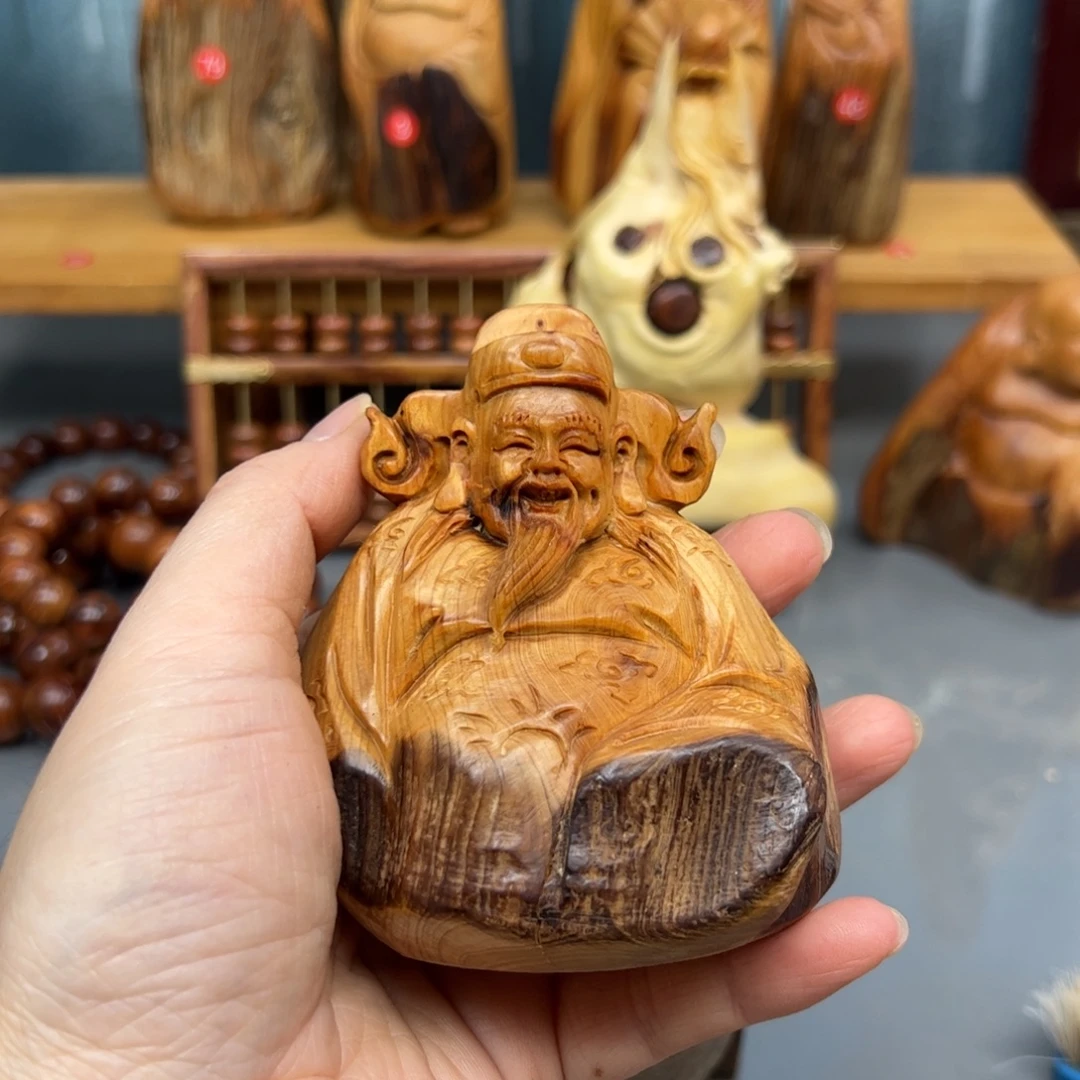 柏木崖柏木摆件手把件23