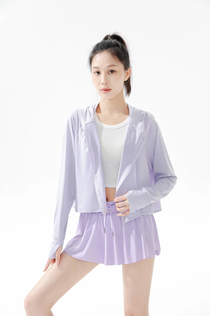 夏季女士高透气面罩连帽宽松凉感防紫外线防晒衣FF91.lzk