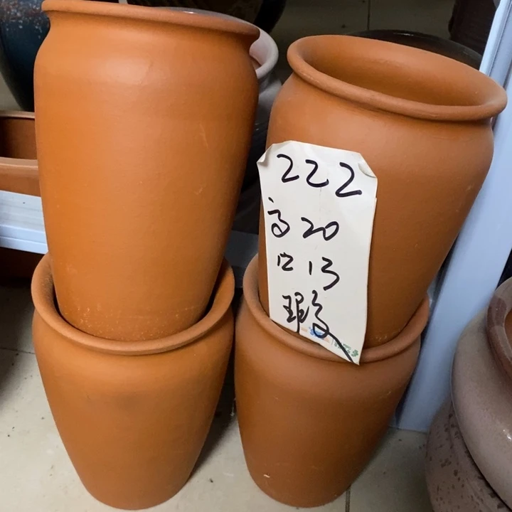 粗陶红陶绿植花盆222