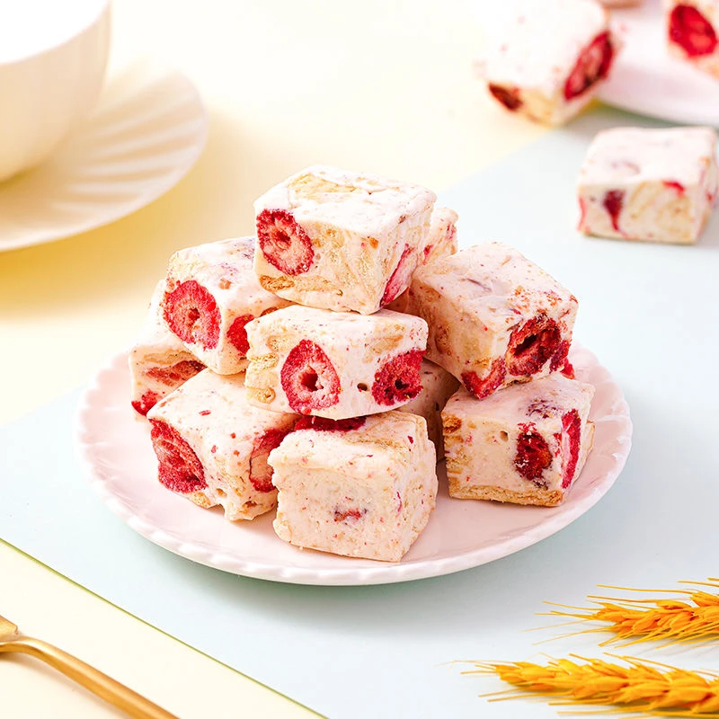 阿津同学 | 草莓羊奶芙200g*2袋美味酸甜可口冻干小零食