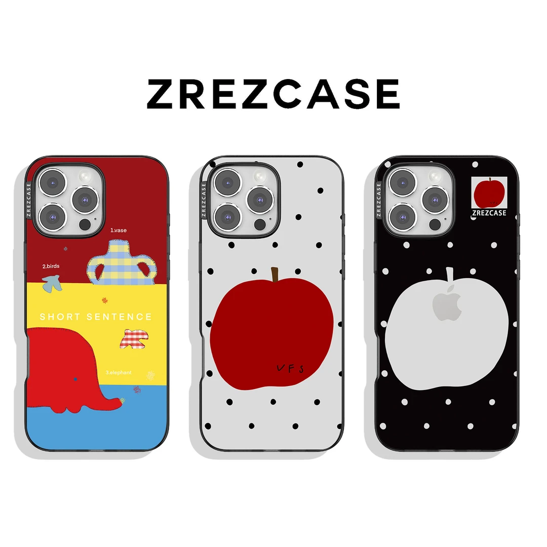 ZREZ 原创 [ 小红象 ] 适用苹果iPhone16ProMax防摔个性手机壳