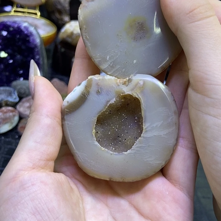 水晶珠宝半成品未镶嵌聚宝盆