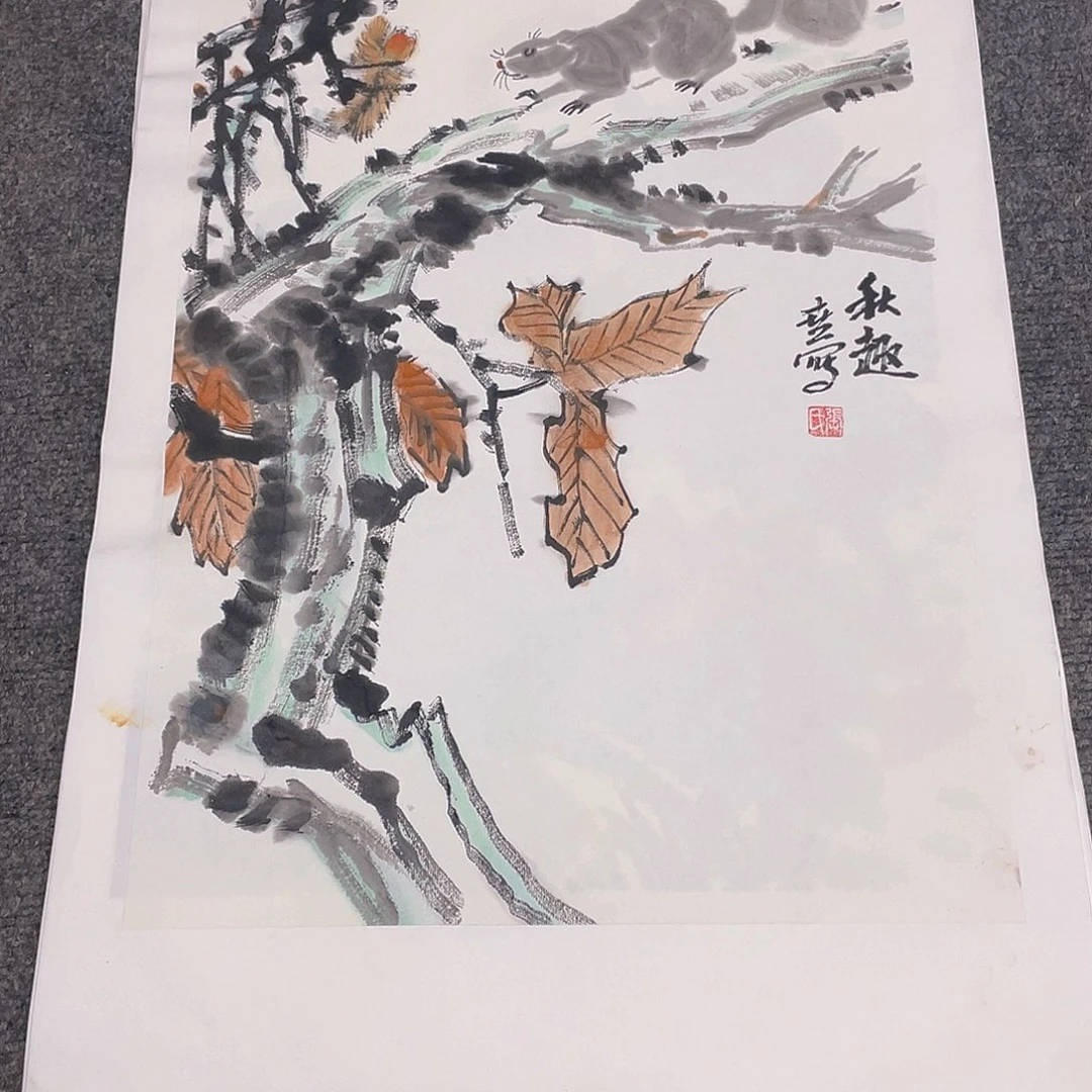 国画1.4平尺纯手绘国画作品