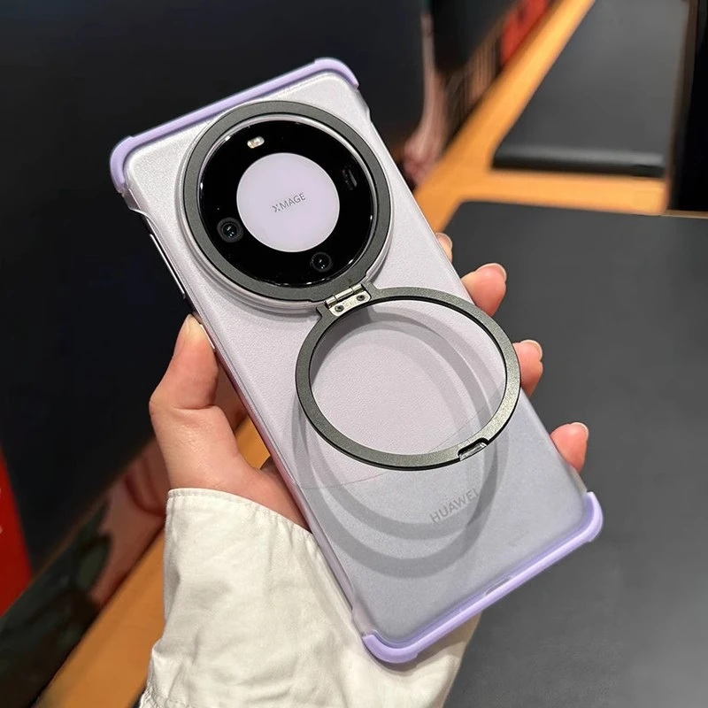 镜头隐形支架适用华为mate70 Pro无边框散热手机壳肤感磨砂防摔套