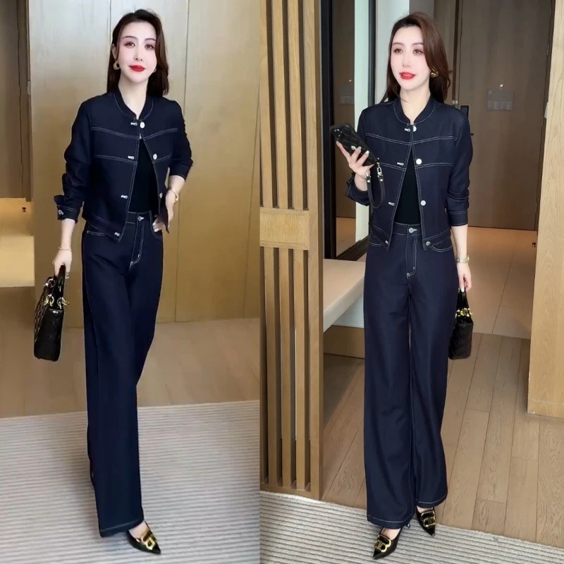 春秋新款时尚洋气穿搭气质休闲显瘦洋气减龄套装21