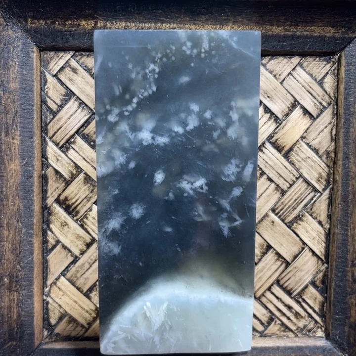 蛇纹石玉未镶嵌天然花玉平安无事牌