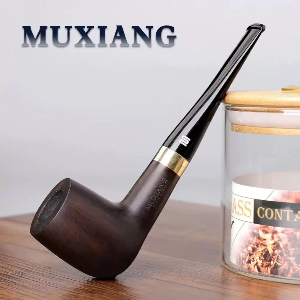 老式檀木烟斗手工制作实木烟袋锅盘玩木作烟斗