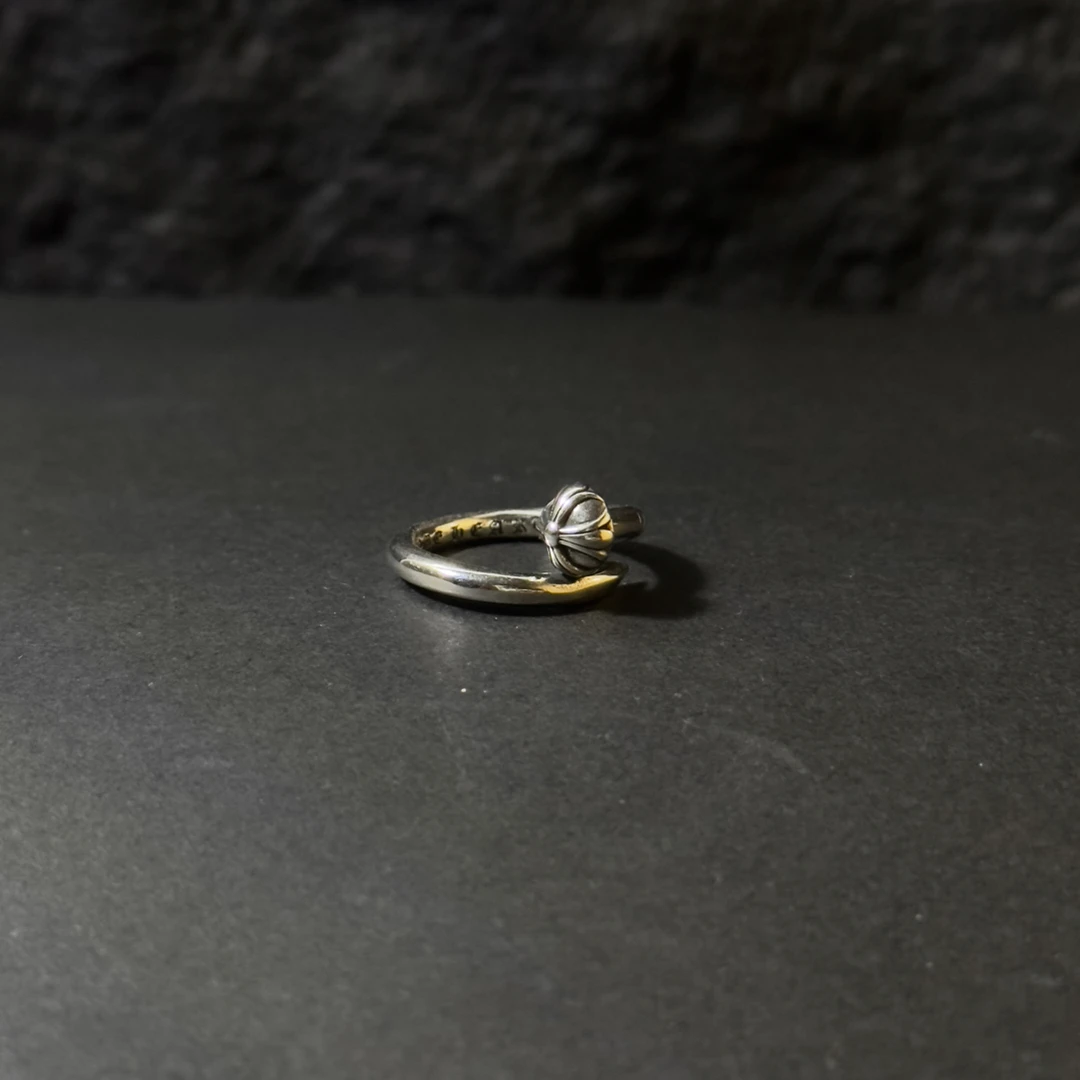925银戒指 TAND l 钉子戒指 925银 vintage