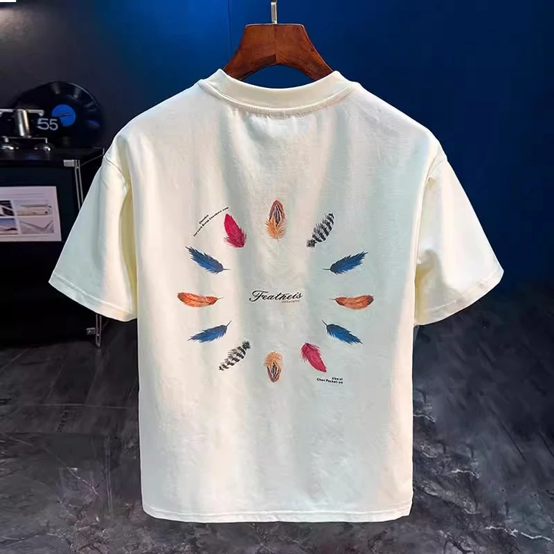 Cebrodz夏季新款短袖T恤潮牌印花情侣T恤休闲宽松半袖T恤ins风