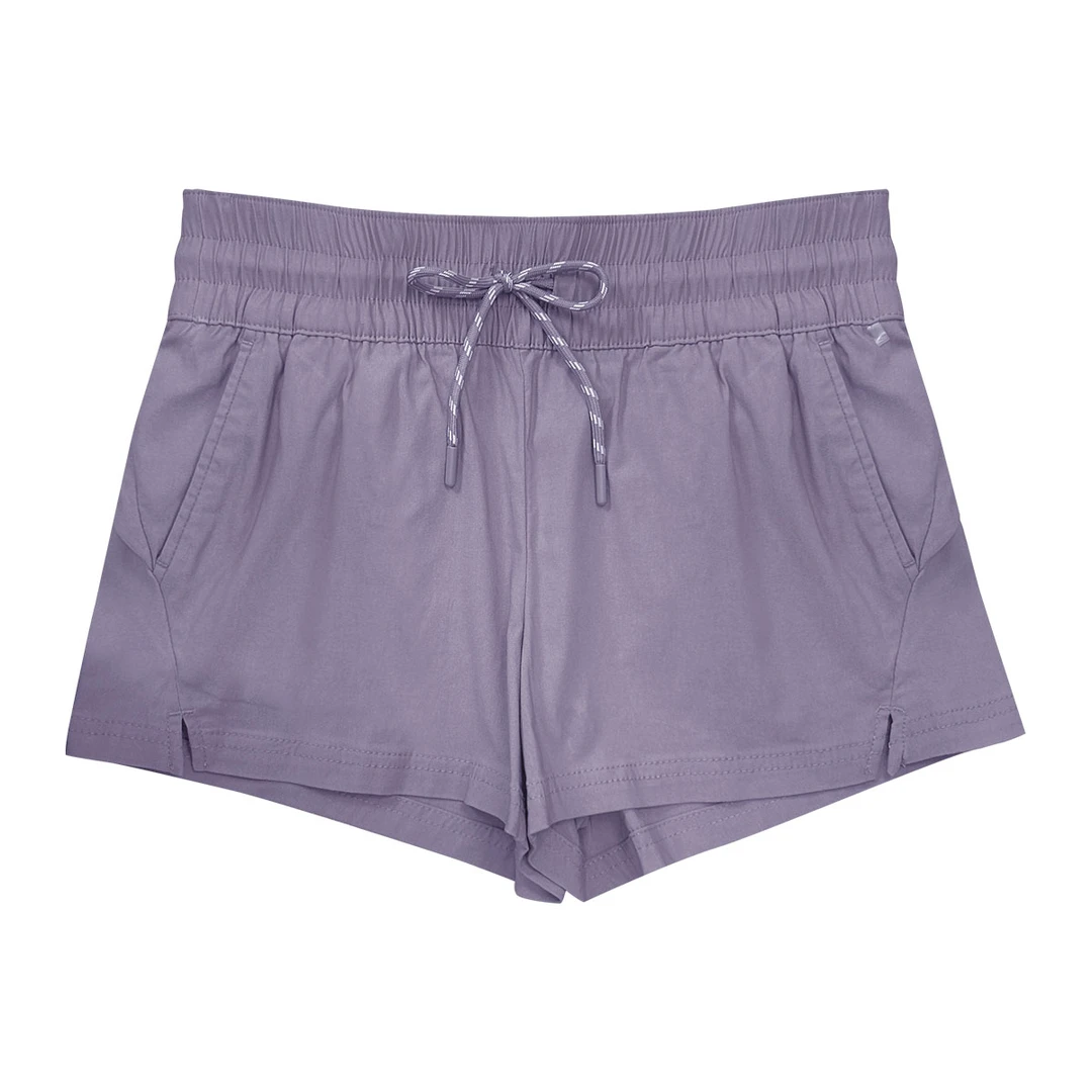 登上徒步户外短裤高腰显瘦运动夏季宽松休闲松紧绳百搭短裤