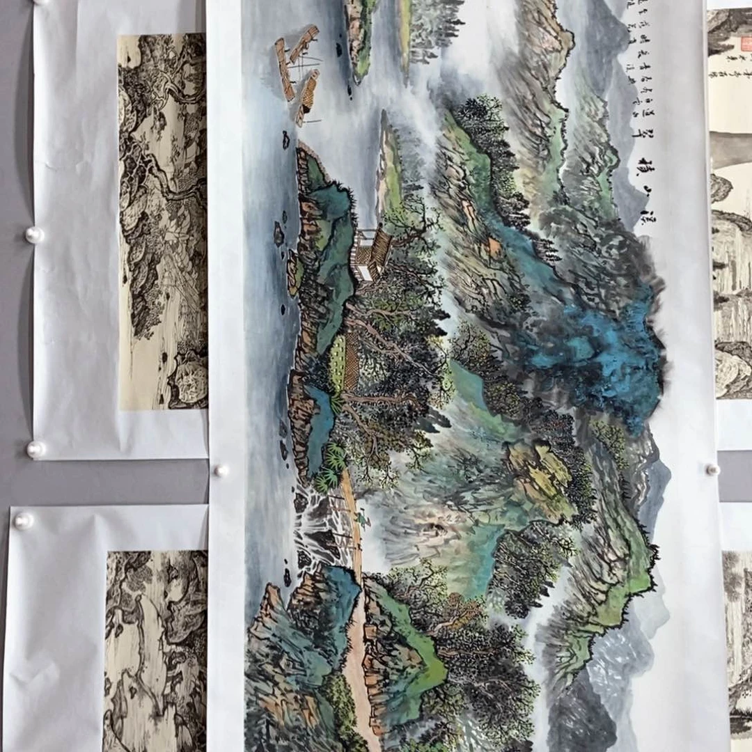 国画书**航李祥云小六尺精品佳作