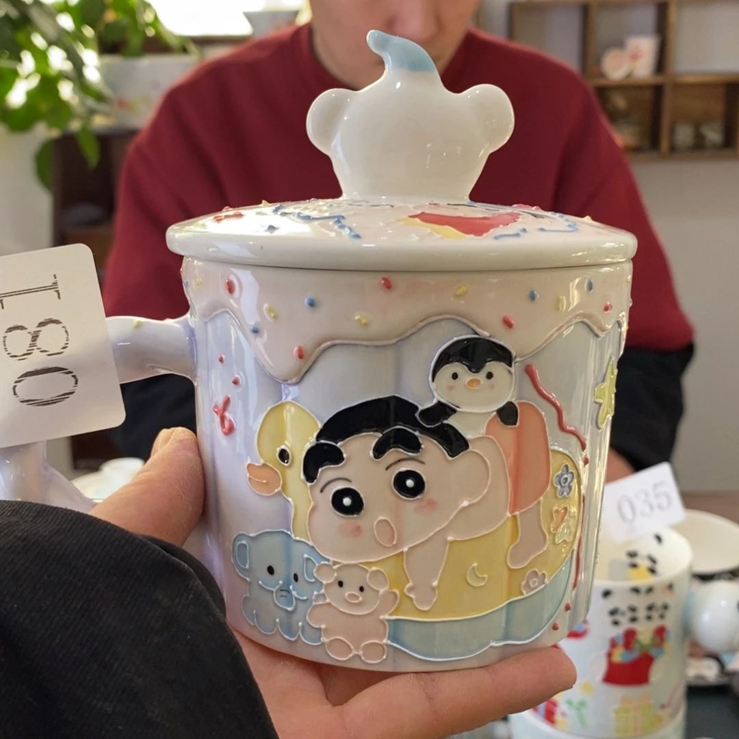 瓷片景德镇釉下彩手绘
