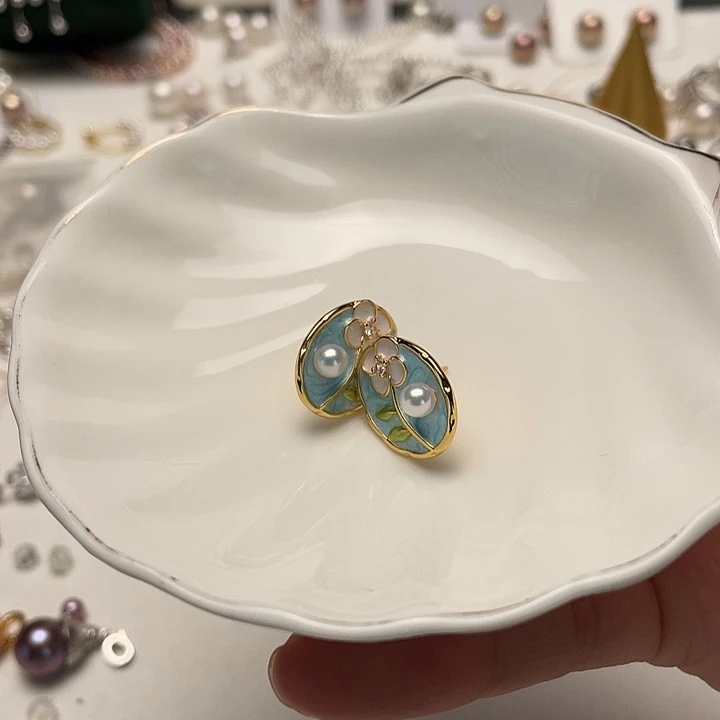 未镶嵌淡水珍珠耳饰