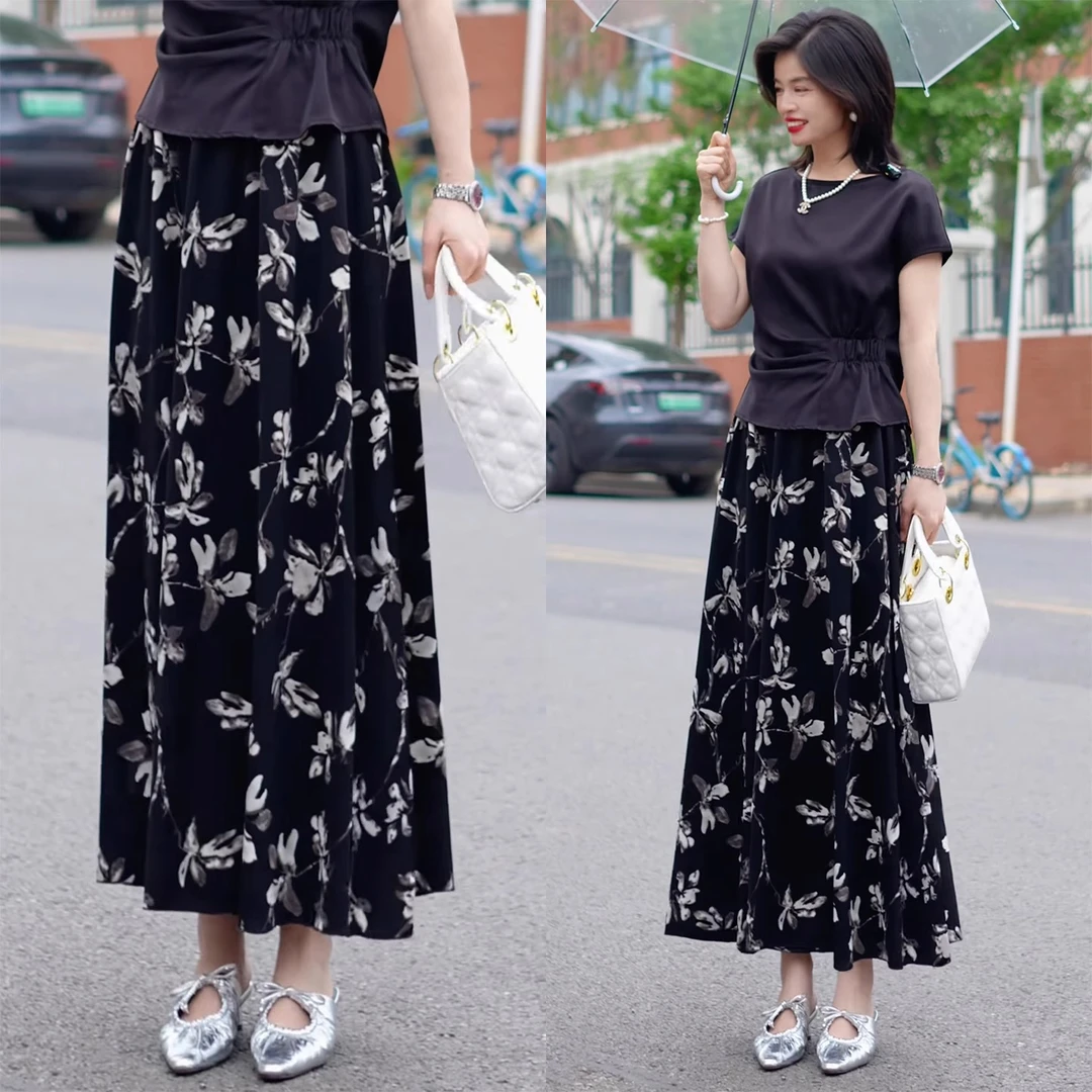 裙裤女2025新款宽松阔腿裤夏季薄款裤裙夏日轻薄裤子高腰显瘦女裤