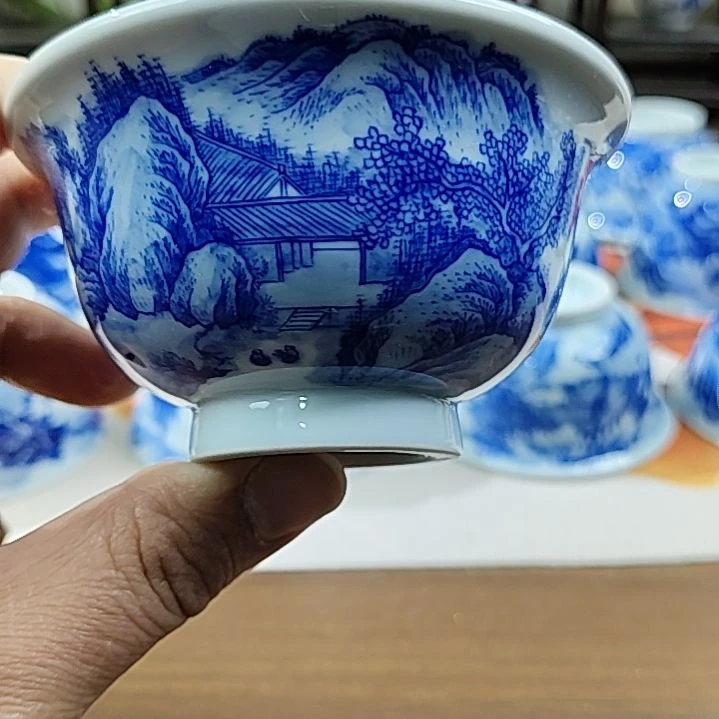 景德镇手工手绘1380度高温瓷杯子