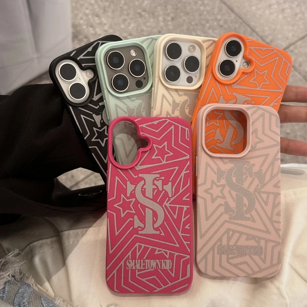 雅天立stk荔枝纹适用苹果17手机壳iPhone15promax防摔小众16/13软