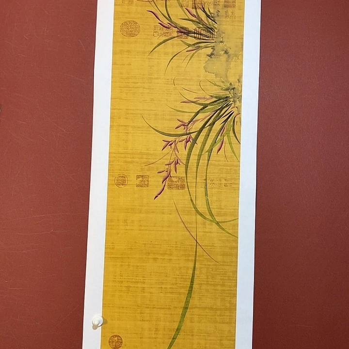 国画听兰老师花鸟