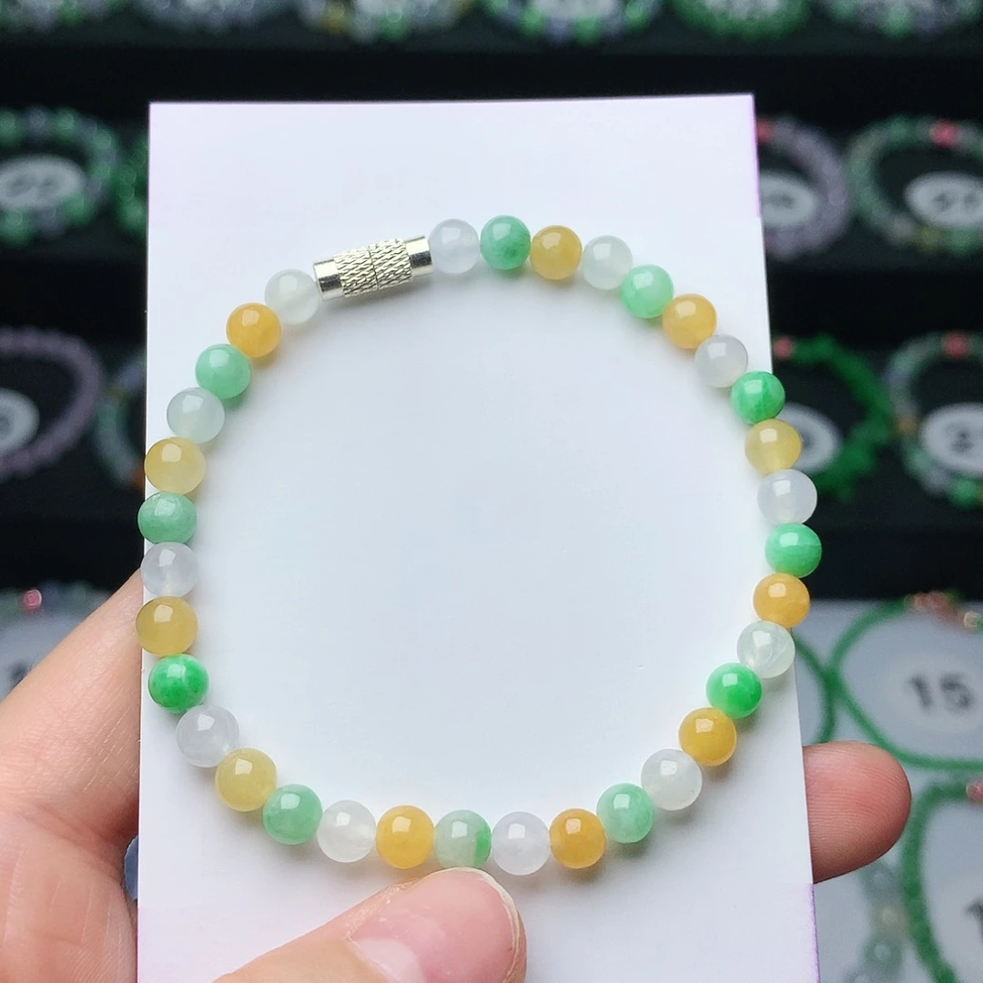 未镶嵌手链翡翠翡翠