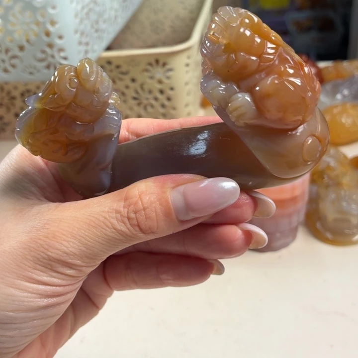 玛瑙/玉髓未镶嵌吊坠(不含链)