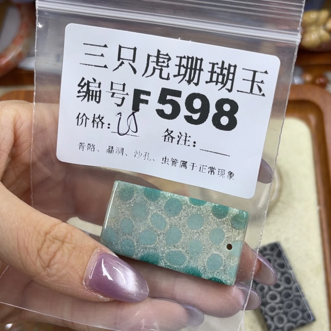 小***仙未镶嵌h硅化珊瑚（珊瑚玉）