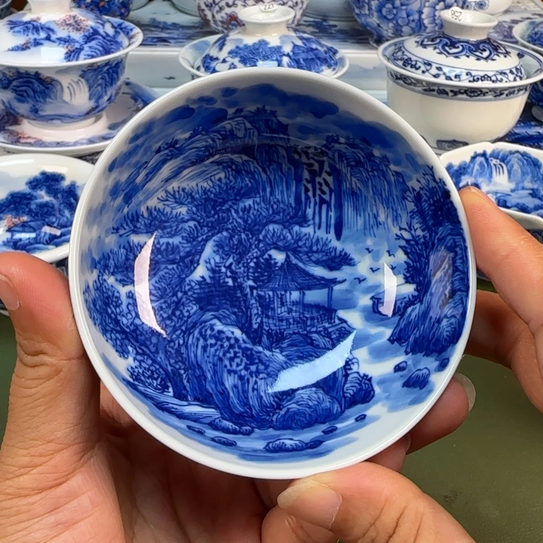 景德镇纯手绘茶具圆圆288