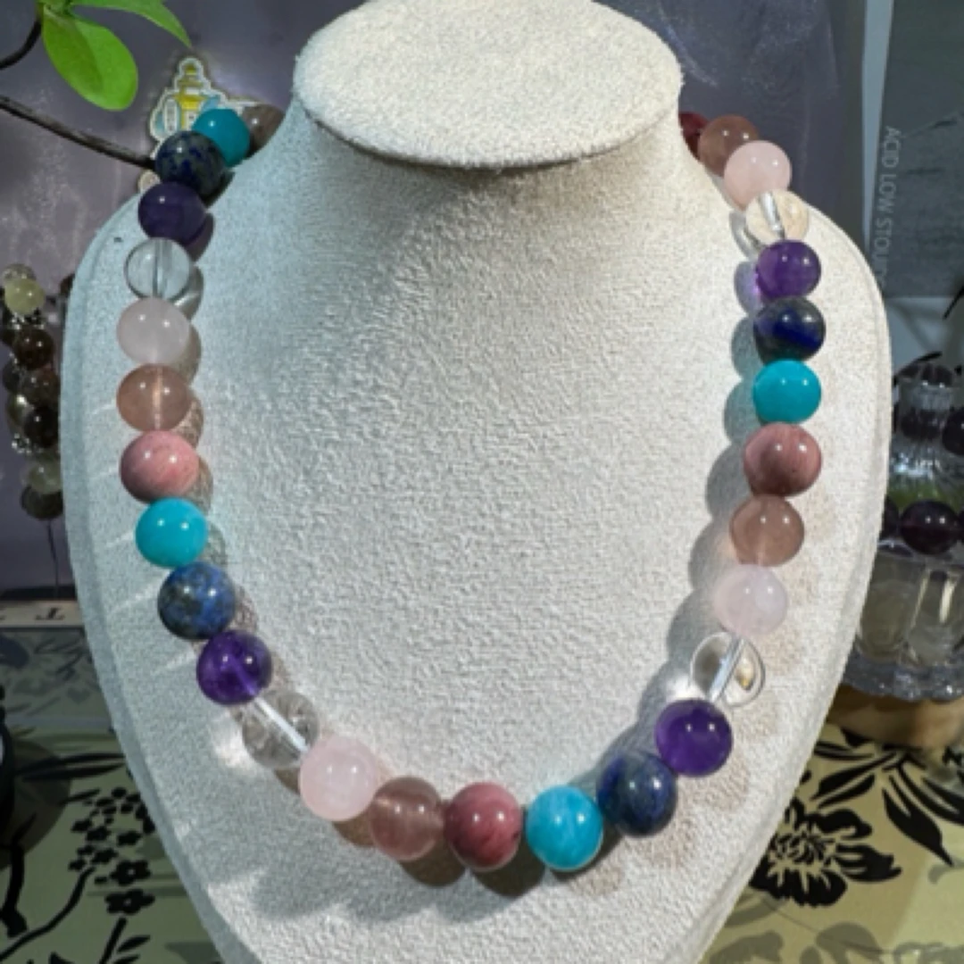 【万物】拍2单！天然水晶宝石多宝项链