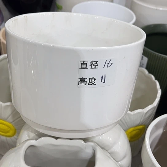 多肉绿植陶瓷花盆9.9包邮，有孔