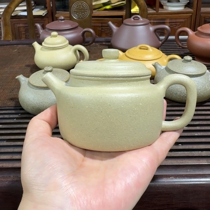 茶杯紫砂手工泥本绿半手工