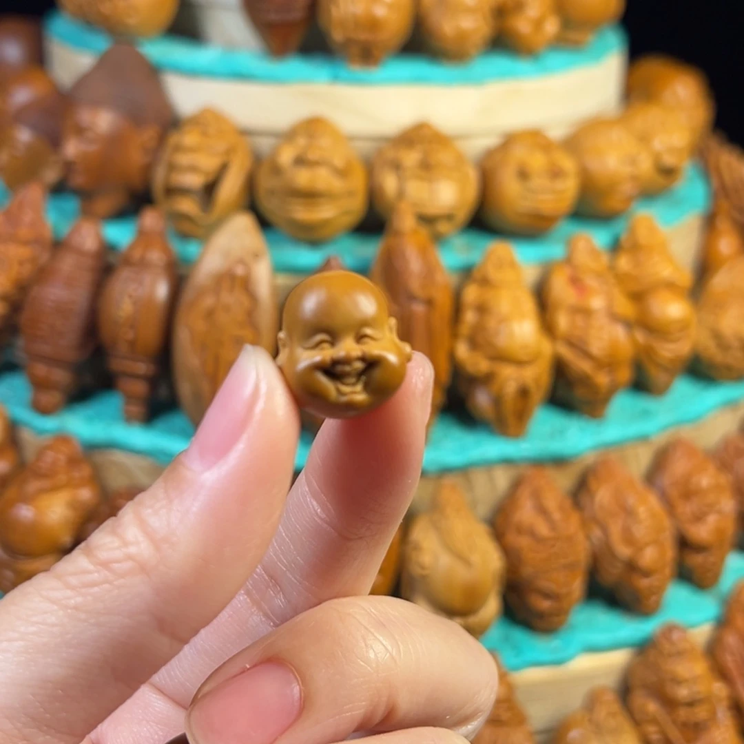 麦***格橄榄核手串/手链笑佛头单颗