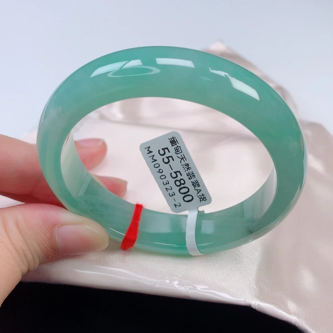 未镶嵌手镯翡翠55正圈