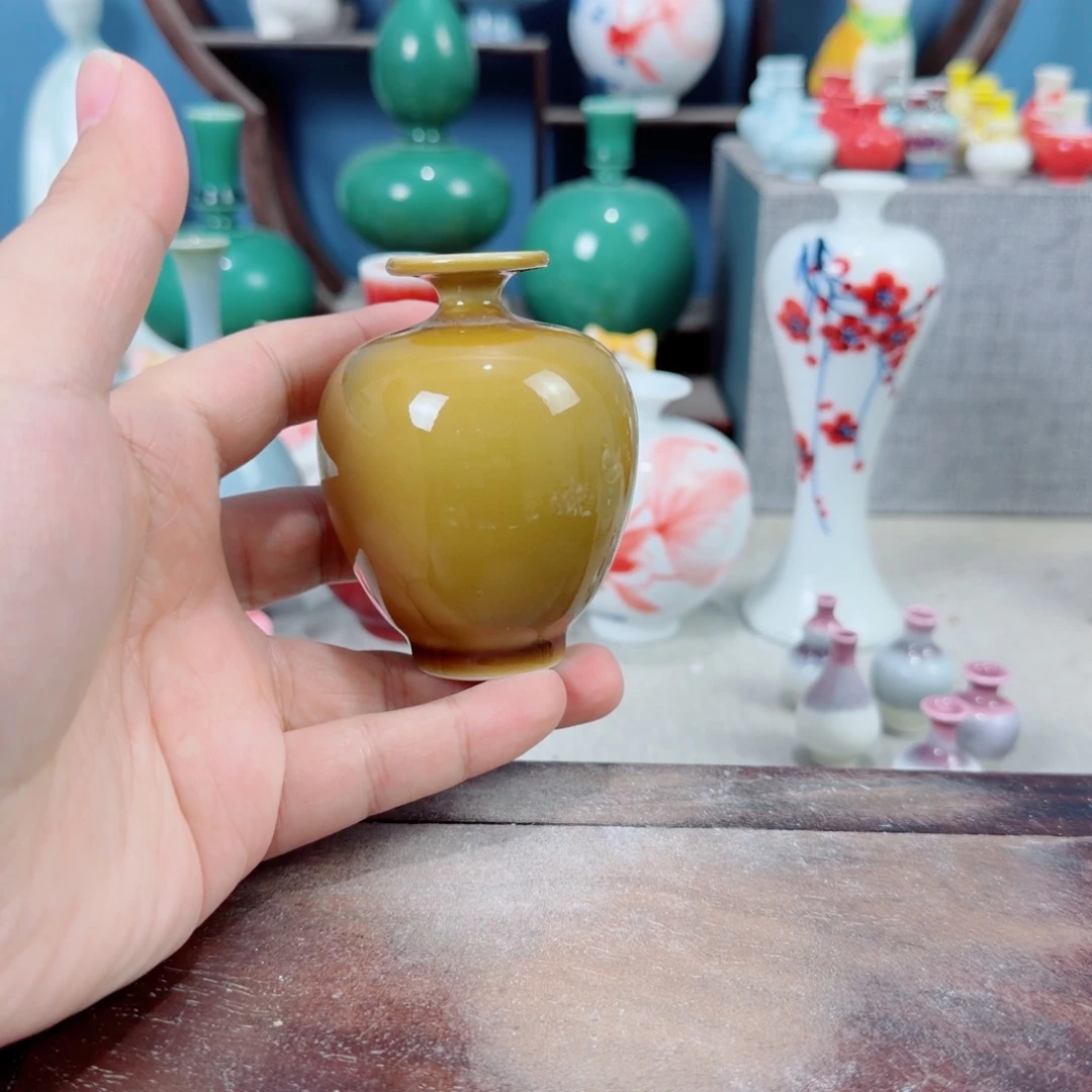 陶瓷手工小花器摆件