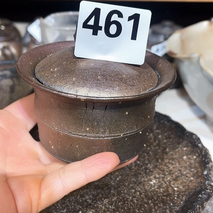 杯高温柴烧陶泥盖碗