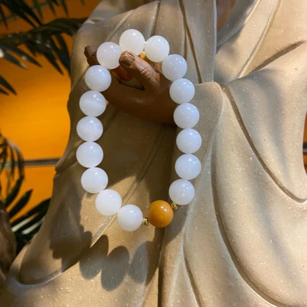 和田玉/小黄豆手链/微色差