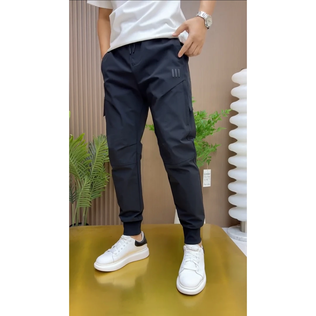 2025新款休闲裤薄款潮韩版男士束脚休闲裤束脚裤弹力裤子男裤