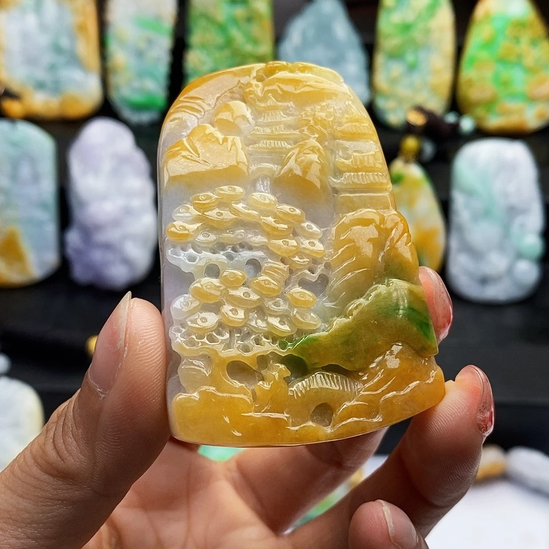颈饰未镶嵌翡翠翡翠A货一物一证福利款