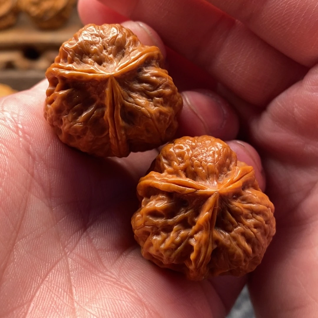 文玩核桃把件梅花三棱