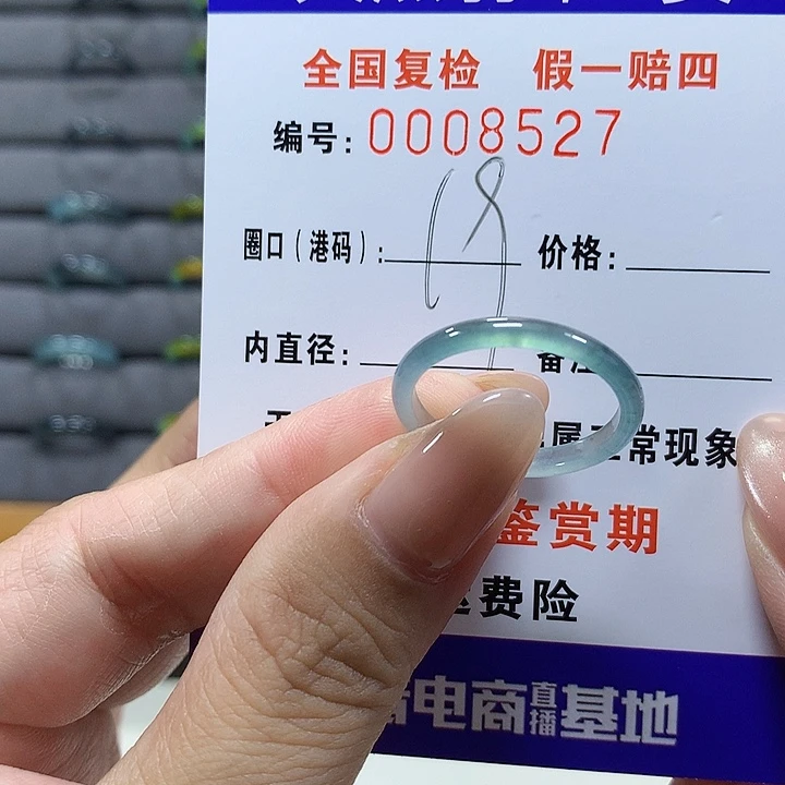 翡翠未镶嵌戒圈tj8527
