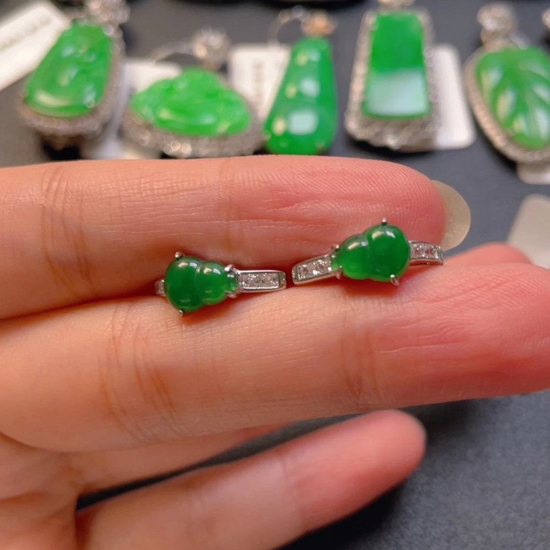 翡翠银S925镶嵌颈饰