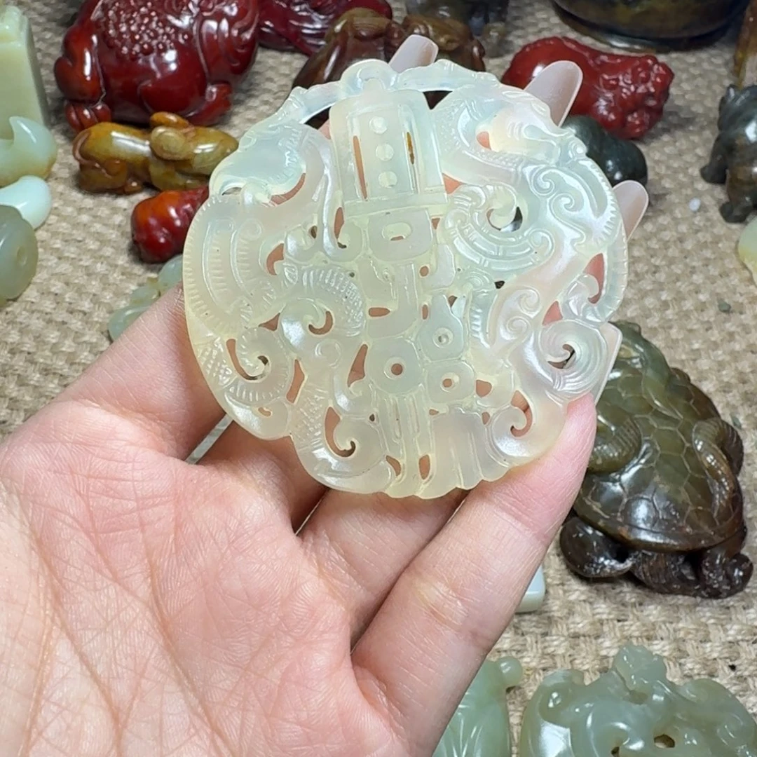 白玉菩提吊坠挂件