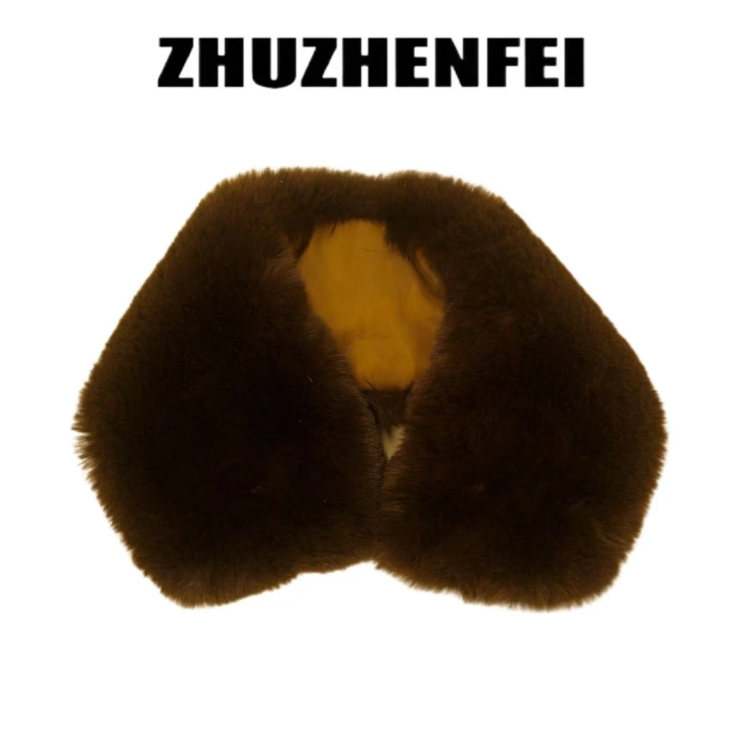 ZHUZHENFEI 冬季大毛领毛毛围脖百搭保暖围巾-Z354109