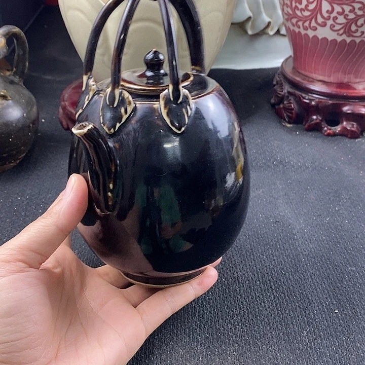 瓷片定窑的一个提梁壶