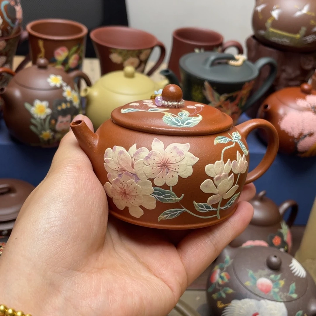 瑞***学茶杯紫泥紫砂主人杯150cc